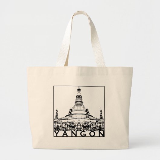 Yangon Jumbo Stoffbeutel (Vorne)