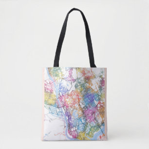 Yangon Myanmar City Map Tasche