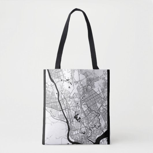 Yangon Myanmar Karte Tasche (Vorderseite)