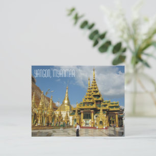 Yangon, Myanmar Postkarte