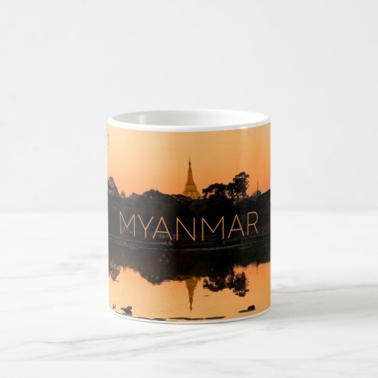 Yangon, Myanmar Reisebecher Kaffeetasse (Mittel)