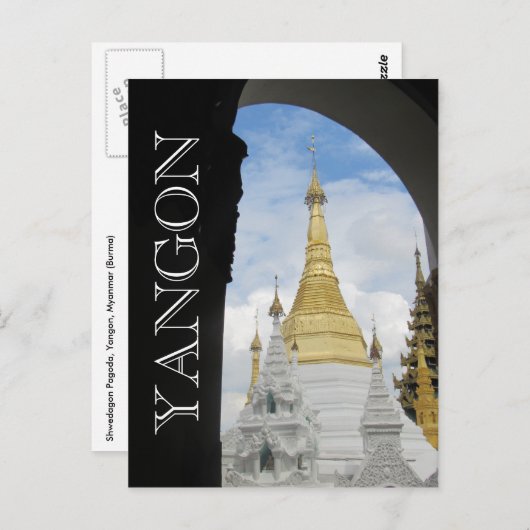 Yangon Postkarte (Vorne/Hinten)