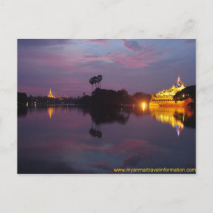 Yangon Royal Lake 1 Postkarte