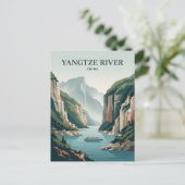 Yangtse Fluss China Postkarte (Stehend Vorderseite)