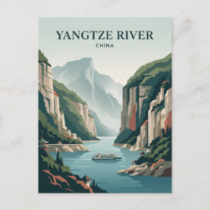 Yangtse Fluss China Postkarte