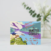 Yangtze Gorges China Postkarte (Stehend Vorderseite)