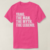 YangYang Familienname Yang Nachname Yang Nachname  T-Shirt (Design vorne)