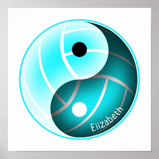 Yangyjang-Sportvolleyball-Mädchen Poster (Vorne)