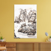 Yangze River mit Wasserfall Leinwanddruck (Insitu (Wohnzimmer))