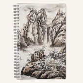 Yangze River mit Wasserfall Notizblock (Vorderseite)