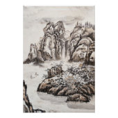 Yangze River mit Wasserfall Poster (Vorderseite)