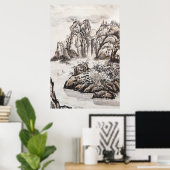 Yangze River mit Wasserfall Poster (Heimbüro)