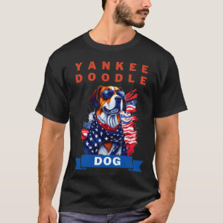 Yankee Doodle Hund Zeigen Sie den patriotischen Ge T-Shirt