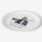 Yankee Doodle PumaWrench Pappteller (Schrägansicht)