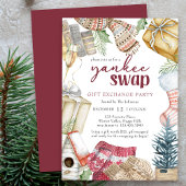 Yankee Swap Cosy Christmas Geschenk Exchange Party Einladung
