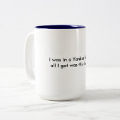 Yankee-Tauschen - lustige Tasse (Vorderseite Links)