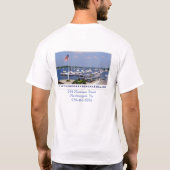 Yankeejachthafenweiß T-Shirt (Rückseite)