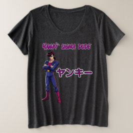 Yankī Sigma Typ Große Größe T-Shirt
