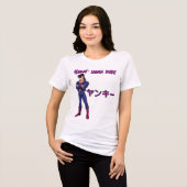 Yankī Sigma Typ Tri-Blend Shirt (Vorderseite voll)