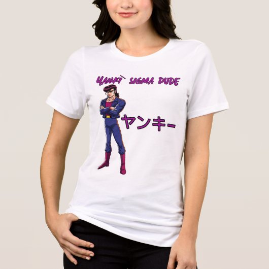 Yankī Sigma Typ Tri-Blend Shirt (Vorderseite)