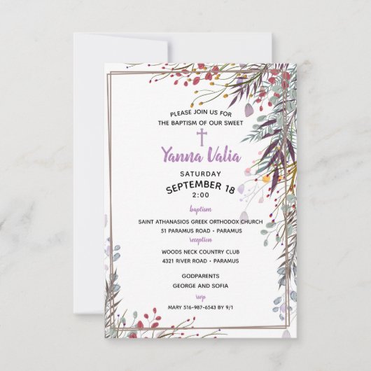 Yanna Einladung (Vorderseite)