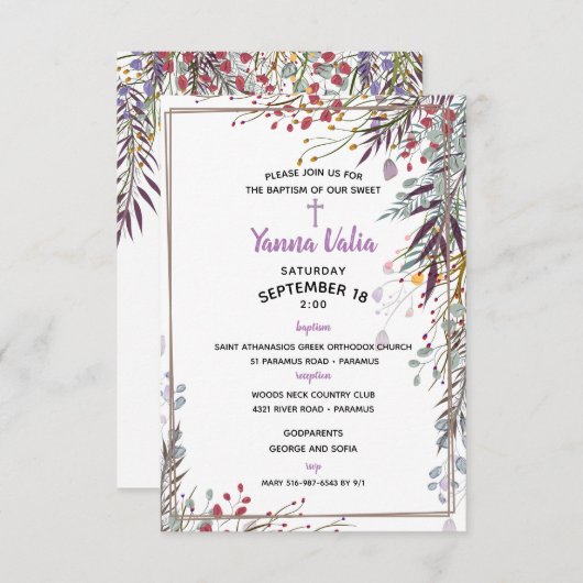 Yanna Einladung (Vorne/Hinten)