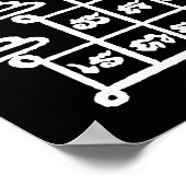 YANT BUDDHA ASIAN ART DESIGNS POSTER (Ecke)