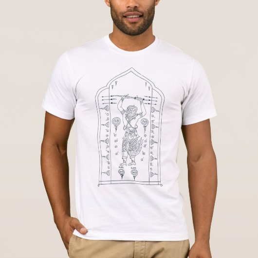 YANT BUDDHA ASIATISCHE KUNST-ENTWÜRFE T-Shirt (Vorderseite)