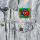YANTRA - das große Rad - grüne Violette Button (Beispiel)