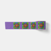 YANTRA - das große Rad - grüne Violette Satinband (Vorderseite)