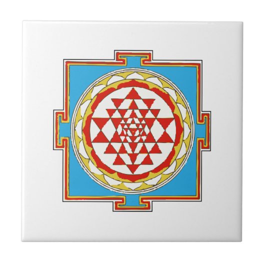 Yantra Fliese (Vorderseite)