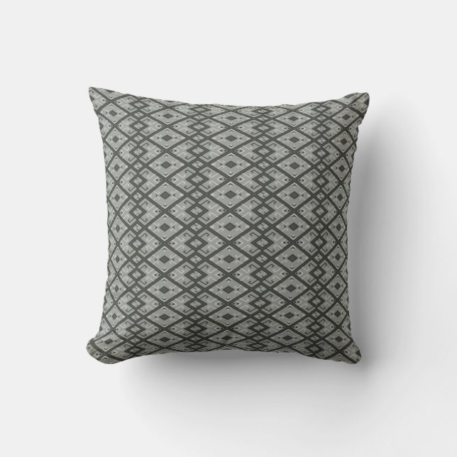 Yao Ethnic Geometry Pattern Pillow - Gloomy Kissen (Vorderseite)