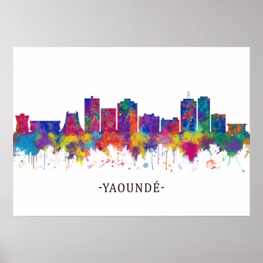 Yaounde Cameroon Skyline Poster (Vorne)