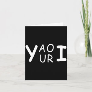 Yaouri du bist lustig Wortspiel Meme Minimalist  Karte