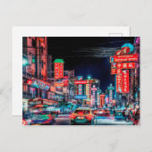 Yaowarat Road Postkarte (Vorne/Hinten)