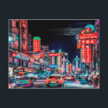 Yaowarat Road Postkarte<br><div class="desc">Chinatown in Bangkok,  Thailand</div>