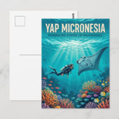 Yap-Inseln Föderierte Staaten von Mikronesien Postkarte (Vorne/Hinten)