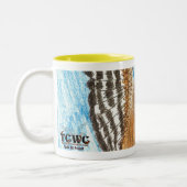 YAP | Jugend-Kunst-Projekt Raubvogel-im Flug | Zweifarbige Tasse (Links)