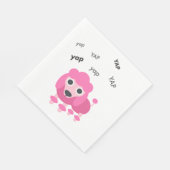 Yap Poodle Niedlich Emoji Serviette (Ecke)
