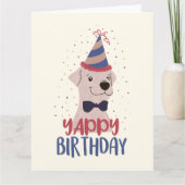 Yappy Birthday Karte (Vorderseite)