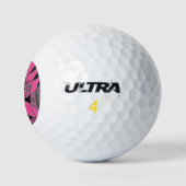 "Yappy Dog Pink" Abstrakte Wilson Golf Balls Golfball (Logo)