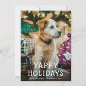 Yappy Holidays Niedlich Puppy Dog Weihnachten (Vorderseite)