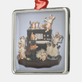 "Yappy Hour" Corgi & Sheep Concept Ornament Aus Metall (Links)