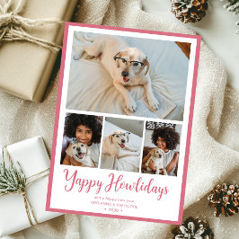 Yappy Howlidays 4 Foto Feiertagskarte