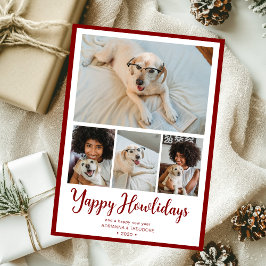 Yappy Howlidays 4 Foto Feiertagskarte
