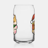 Yappy Howlidays - Niedlicher Cartoon für Weihnacht Dosenglas (Links)