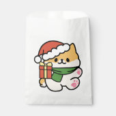 Yappy Howlidays - Niedlicher Cartoon für Weihnacht Geschenktütchen (Vorderseite)