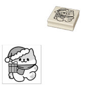 Yappy Howlidays - Niedlicher Cartoon für Weihnacht Gummistempel (Stempel)