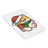 Yappy Howlidays - Niedlicher Cartoon für Weihnacht Magnet (Rechte Seite)