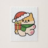 Yappy Howlidays - Niedlicher Cartoon für Weihnacht Puzzle (Vertikal)